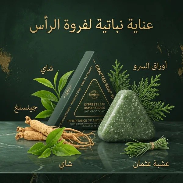 صابونة Seven Green العشبية لمنع القشره